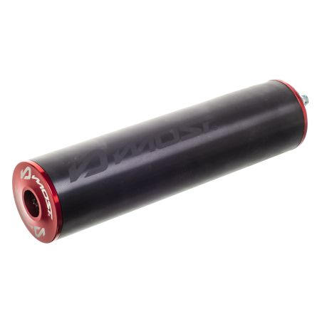 Silenciador de escape MOST Racing Black Max aluminio rojo 50cc 80cc entraxe universal