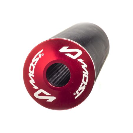 Silenciador de escape MOST Racing Black Max aluminio rojo 50cc 80cc entraxe universal