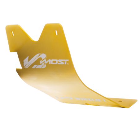 Cubrecárter de aluminio oro Most Racing para Rieju 50cc