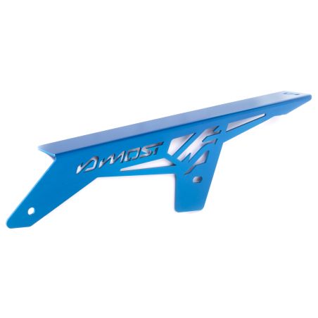 Protector de cadena MOST Racing aluminio anodizado azul Derbi Senda