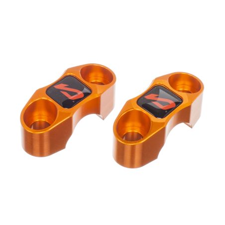 Torretas de manillar de aluminio MOST 22 mm Racing Naranja