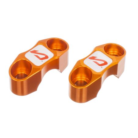 Torretas de manillar de aluminio MOST 22 mm Racing Naranja