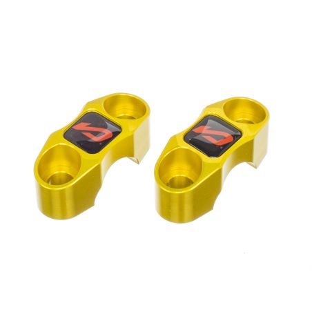 Torretas de manillar de aluminio MOST 22 mm Racing Oro vista producto