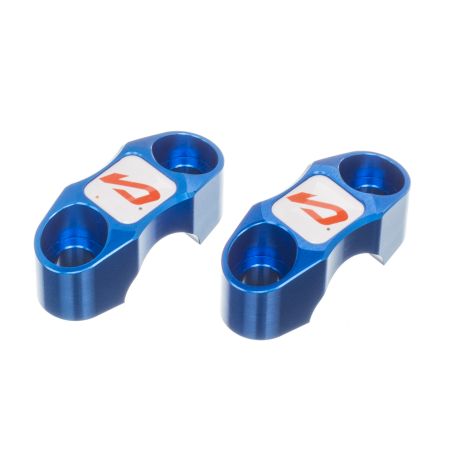 Torretas de manillar MOST 22 mm aluminio azul CNC