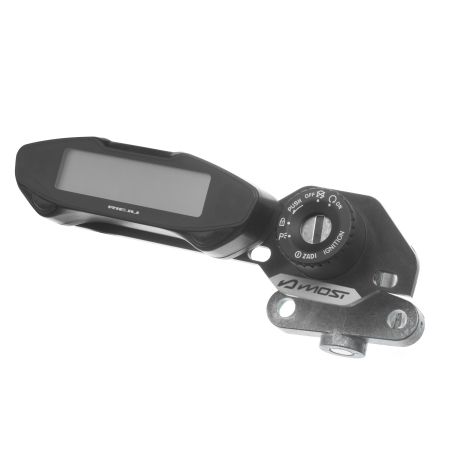 Platina de desplazamiento de cuentakilómetros Most negra para Rieju MRT y Derbi Senda