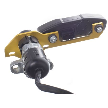 Placa de desplazamiento de velocímetro Most dorada con soporte termómetro para Rieju MRT y Derbi Senda