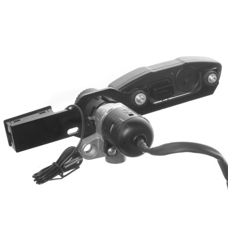 Placa de desplazamiento de velocímetro Most negra con soporte termómetro para Rieju MRT y Derbi Senda