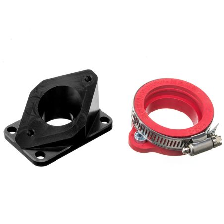 Pipe d'admission aluminium Most 36 à 40mm PWK noire AM6 et Derbi