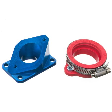 Tubo de admisión de aluminio Most 36 a 40mm PWK azul AM6 y Derbi