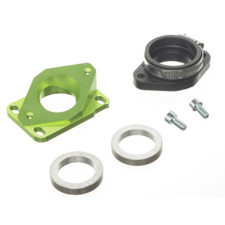 Pipe d'admission aluminium Most 30 à 34mm PWK Vert AM6 et Derbi