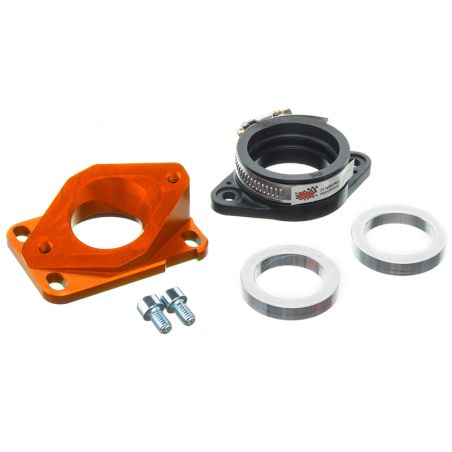 Tubo de admisión aluminio MOST 30-34 mm PWK Naranja AM6 / Derbi