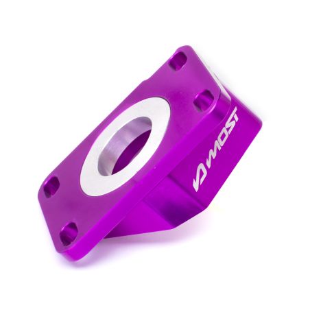 Pipe d'admission aluminium Most 19 à 28mm PWK AM6 et Derbi violet