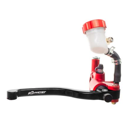 Maitre cylindre de frein avant Most Radial rouge levier noir
