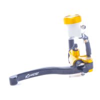 Bomba de freno delantera radial Most dorada con maneta negra