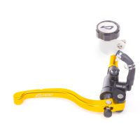 Bomba de freno delantera radial Most negra con maneta dorada