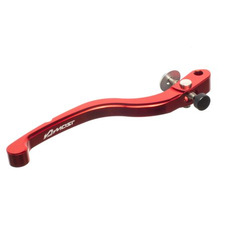 Maneta de bomba de freno Most roja CNC aluminio grabada