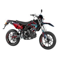 Kit déco Most V2 Rieju MRT avant 2022 holographique rouge