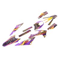 Kit decoración Most cromado mate Rieju MRT / MRT Pro / MRT Trophy 2022-2025 – Naranja violeta