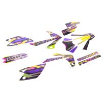 Kit déco Most chromé mat Rieju MRT 2009 à 2021 Violet et orange