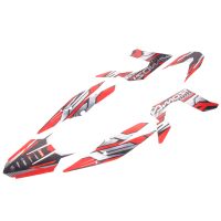 Kit de adhesivos Most cromado mate Derbi Senda DRD Pro 50cc 2005-2011 – Rojo/Gris