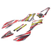 Kit déco Most chromé mat Beta RR 2012 à 2020 Rouge gris jaune