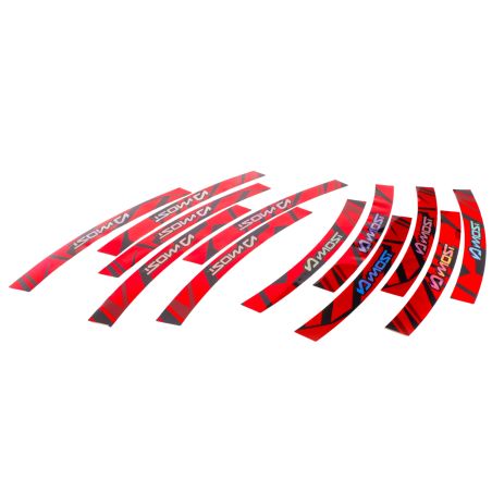 Kit déco jante Most rouge holographique