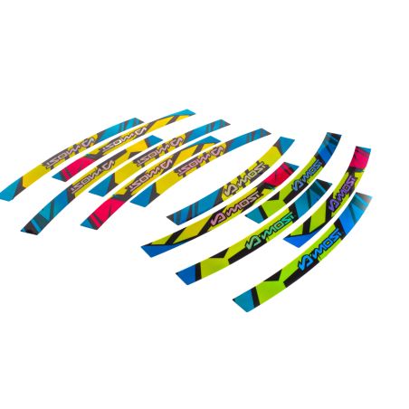Kit déco jante Most holographique rose, bleu, jaune