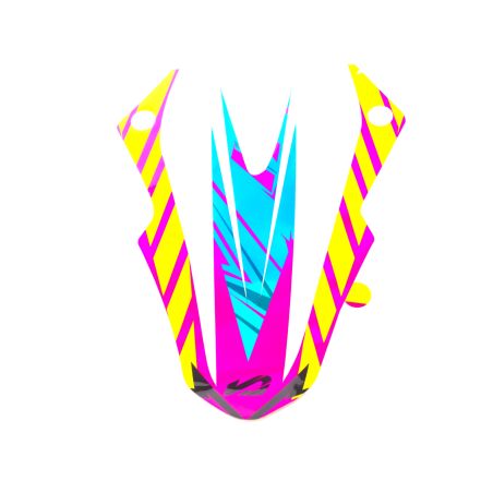 Kit decoración guardabarros delantero Acerbis Most rosa amarillo azul holográfico