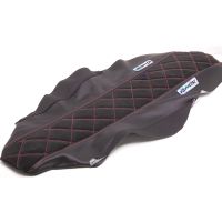Funda de asiento Most Evo negra costuras rojas Sherco 50 2014 2025