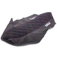 Funda de asiento MOST Evo Rieju MRT Negro – Costuras moradas