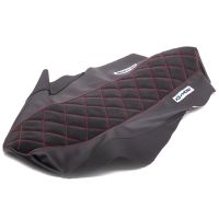 Funda de asiento MOST Evo Rieju MRT Negro – Costuras rojas