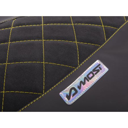 Funda de asiento Most Evo Derbi Senda / Gilera SMT 2011–2017 Amarillo
