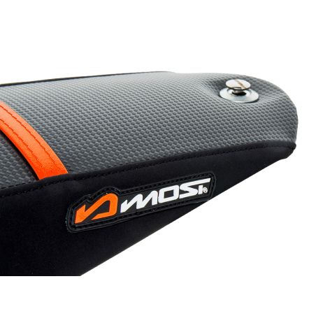 Funda de asiento Most Beta RR 50cc carbono naranja