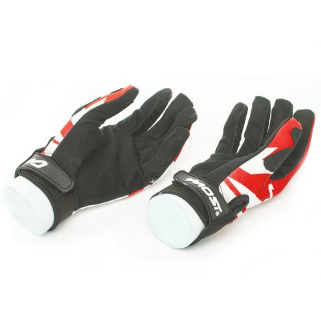 Guantes Most Summer Fit Rojo y Blanco tipo cross XL