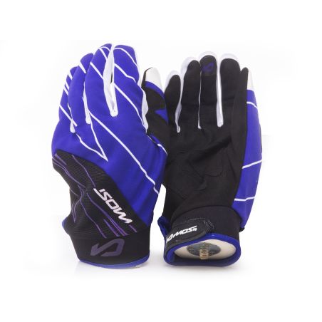 Guante cross Most Racing azul talla S con palma Nubuck y tejido Skinfit