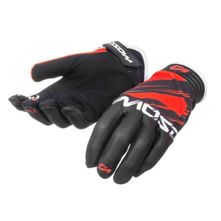 Guantes cross Most negro y rojo XS