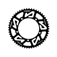 Corona MOST Crown 428 53 dientes Sherco 50cc 5 tornillos negro anodizado