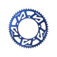 Corona MOST Crown 428 53 dientes Sherco 50cc 5 tornillos azul anodizado