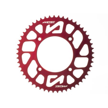 Corona MOST Crown 428 53 dientes Beta RR 50cc rojo anodizado