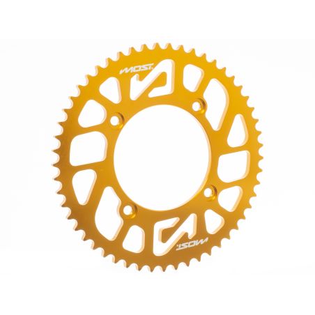 Corona MOST Crown 428 – 53 dientes Beta RR 50cc dorado anodizado