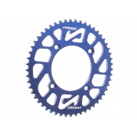 Corona MOST Crown 420 – 53 dientes Beta RR 50cc azul anodizado