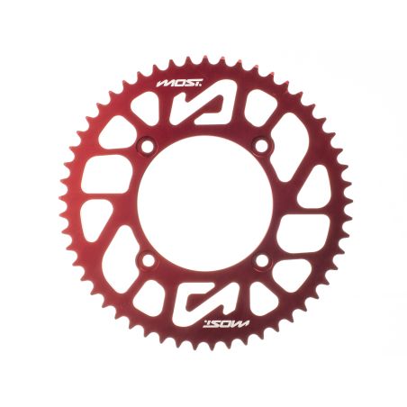 Corona MOST Crown 420 53 dientes Beta RR 50cc rojo anodizado