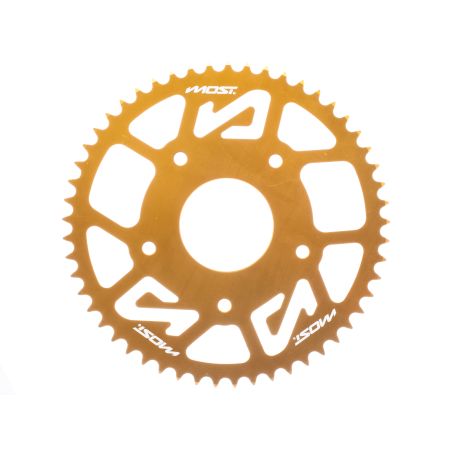 Corona MOST Crown 420 53 dientes Peugeot XPS XR7 oro anodizado