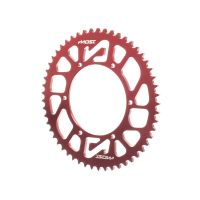 Corona MOST Crown 420 – 53 dientes Derbi DRD / GPR rojo anodizado