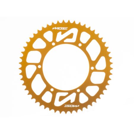 Corona MOST Crown 420 53 dientes Derbi DRD / GPR oro anodizado