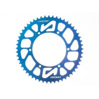 Corona MOST Crown 420 53 dientes Derbi DRD / GPR azul anodizado