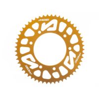 Corona MOST Crown 420 53 dientes Derbi DRD Pro oro anodizado