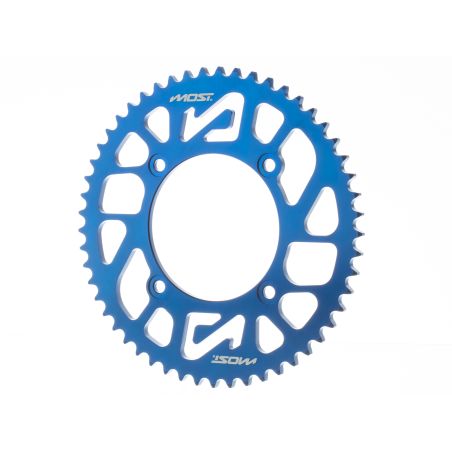 Corona MOST Crown 420 – 53 dientes Beta RR 50cc azul anodizado