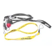 Interruptor paro magnetico Most Racing negro rojo cordon amarillo