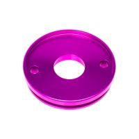 Capsula de entrada silenciador Most 80–100 cc violeta aluminio anodizado 60x23 mm distancia entre ejes 45 mm